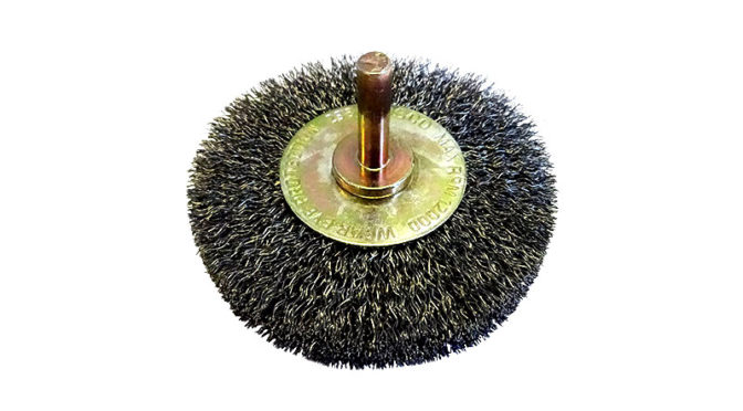 Josco 80mm High Speed Crimped Wheel Brush