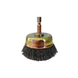 Josco 63mm Spindle-Mounted Crimped Cup Brush