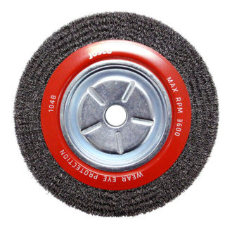 Josco 250mm x 38mm Crimped Wheel Brush