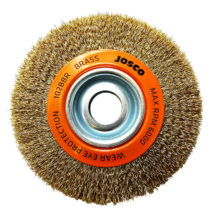 150mm x 19mm Multi-Bore Brass Crimped Wheel Brush